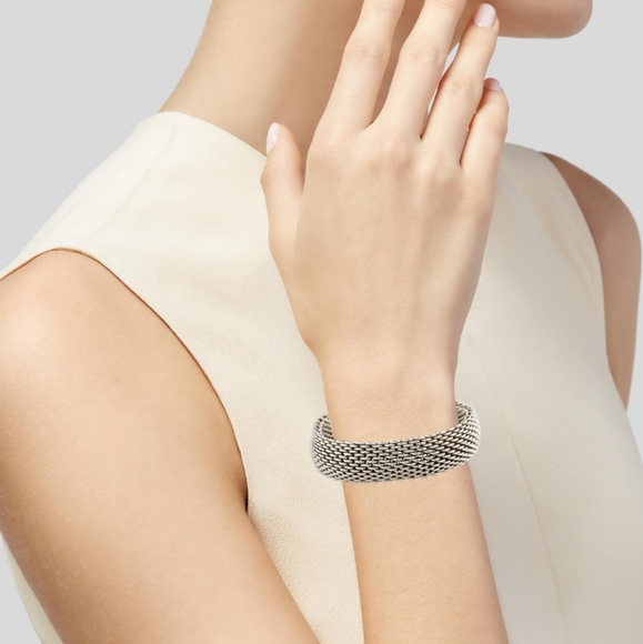 Tiffany's Somerset Bracelet 925 Sterling Silver 55 7 grama - Picture 3 of 3